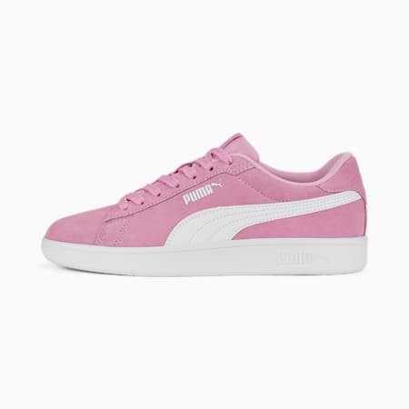 Zapatillas juveniles Smash 3.0 Suede, Lilac Chiffon-PUMA White, small