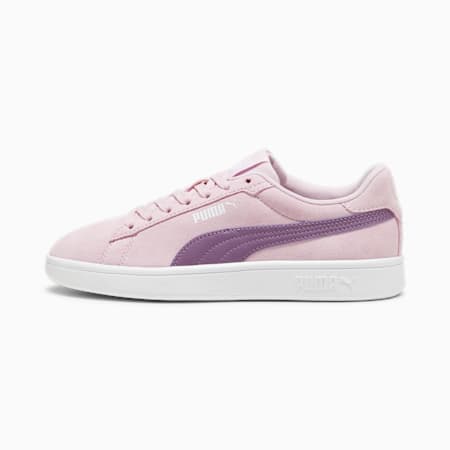 Smash 3.0 Suede Sneakers Youth, Grape Mist-Crushed Berry-PUMA White, small