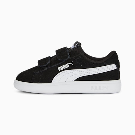 Smash 3.0 Suede Toddlers' Sneakers, PUMA Black-PUMA White, small