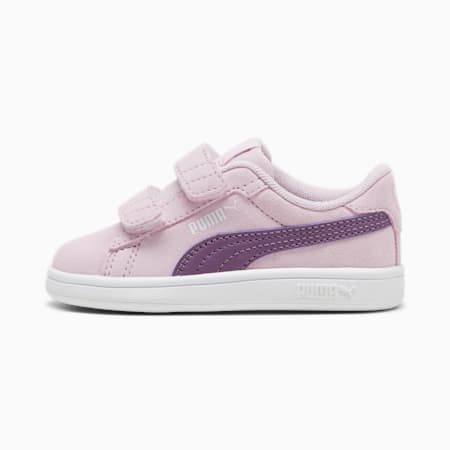 Smash 3.0 Suede Sneakers Baby, Grape Mist-Crushed Berry-PUMA White, small