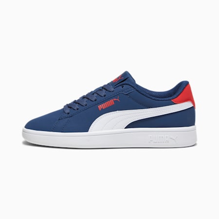 Sneakers Smash 3.0 Buck da ragazzo, Persian Blue-PUMA White-For All Time Red, small