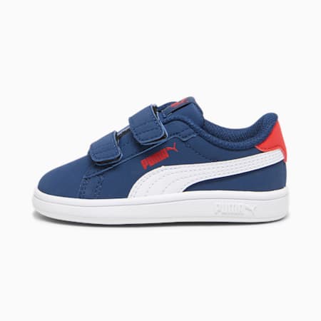 Smash 3.0 Buck Sneakers Babys, Persian Blue-PUMA White-For All Time Red, small