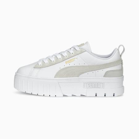 Mayze Gentle Women's Sneakers, PUMA White-Feather Gray, small-AUS