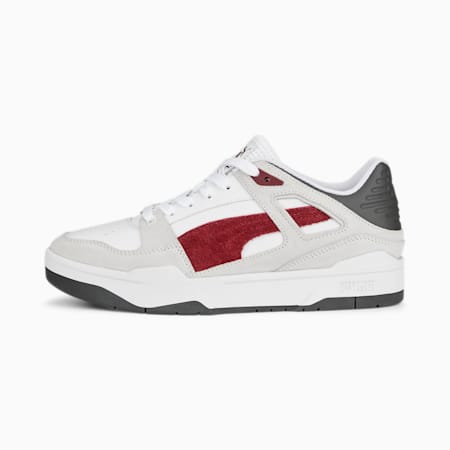 Slipstream Heritage Sneakers, PUMA White-Team Regal Red-Shadow Gray, small