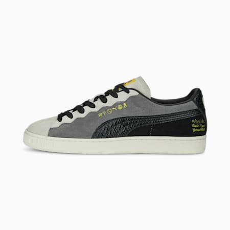 PUMA x STAPLE Suede Unisex Sneakers, Flat Light Gray-Cool Dark Gray, small-AUS