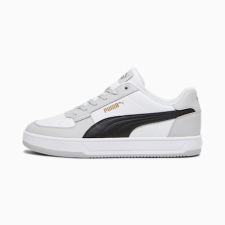 รองเท้าผ้าใบ Caven 2.0, PUMA White-PUMA Black-Ash Gray-Gold, small-THA