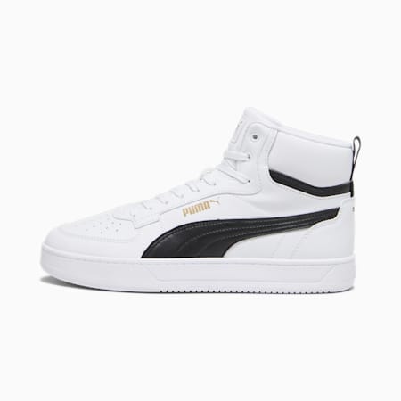 Sneakers mi-hautes Caven 2.0, PUMA White-PUMA Black-Gold, small