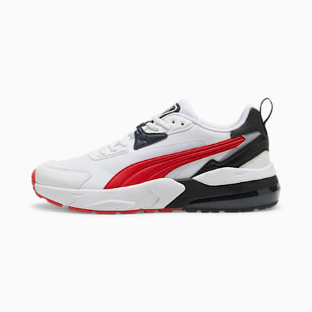 Sneakersy Vis2K, PUMA White-For All Time Red-PUMA Black, small