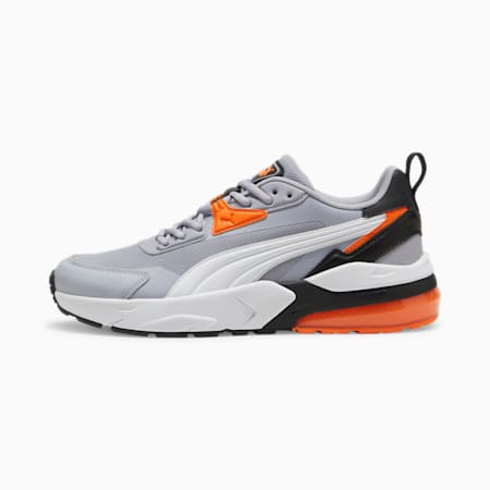 Sneakers Vis2K, Gray Fog-PUMA White-Rickie Orange, small