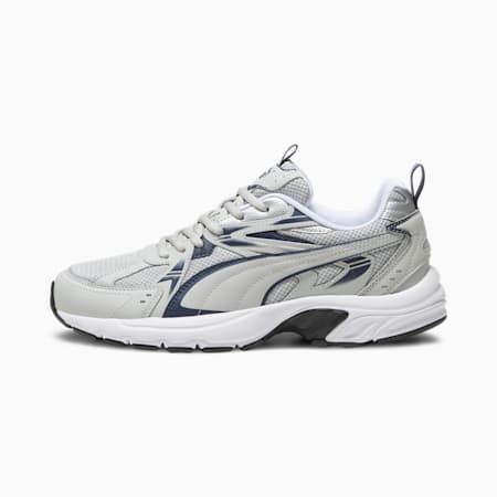 Milenio Tech Sneakers, Ash Gray-PUMA Navy-PUMA Silver, small