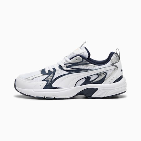 Milenio Tech Sneakers, Club Navy-PUMA White-PUMA Silver, small