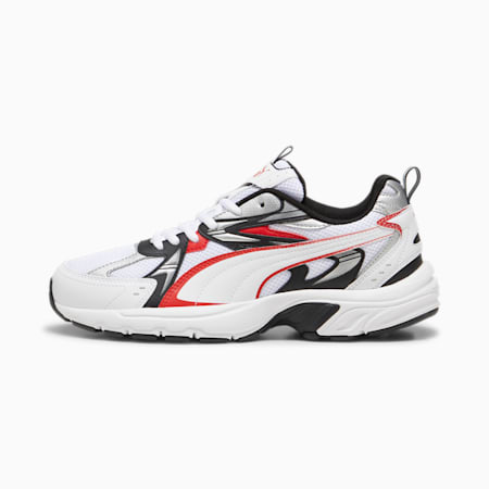 Milenio Tech Sneakers, PUMA White-PUMA Black-For All Time Red, small-THA