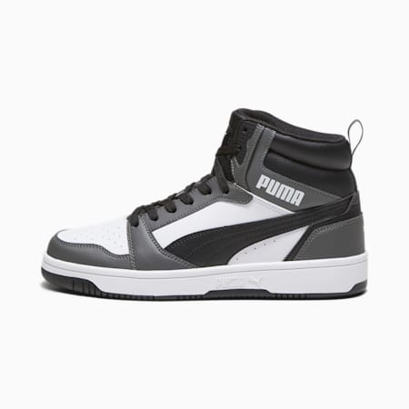 Sneakers Rebound, PUMA White-PUMA Black-Shadow Gray, small