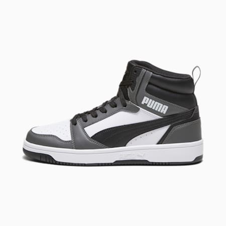 Rebound Sneakers, PUMA White-PUMA Black-Shadow Gray, small