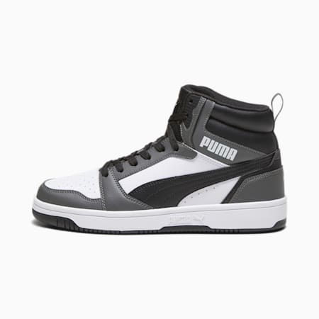 Rebound Sneakers, PUMA White-PUMA Black-Shadow Gray, small-THA