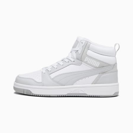 Sneakers Rebound, PUMA White-Ash Gray, small
