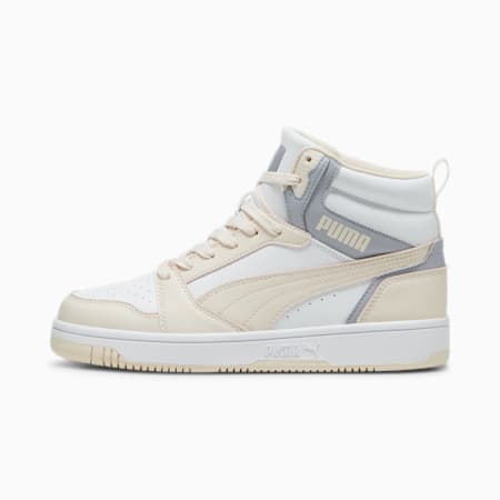 Sneaker Rebound, PUMA White-Gray Fog-Rosebay, small