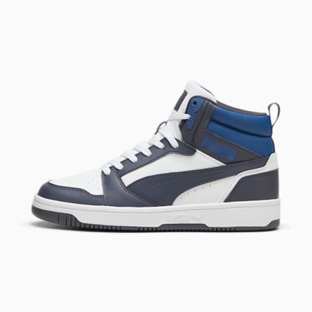 Rebound Sneakers, PUMA White-Galactic Gray-Clyde Royal, small