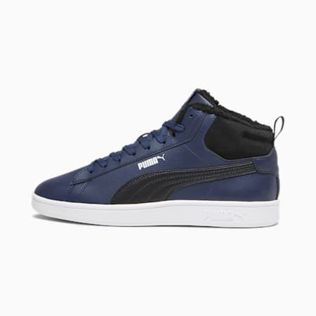 Sneakersy Smash 3.0 Mid WTR, PUMA Navy-PUMA Black-PUMA White, small