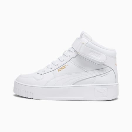 נעלי ספורט לנשים Carina Street Mid, PUMA White-PUMA White-PUMA Gold, small-DFA