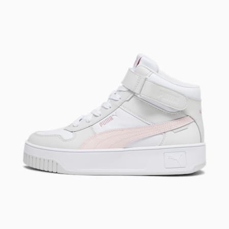 Carina Street Mid Sneakers Damen, PUMA White-Frosty Pink-Feather Gray, small