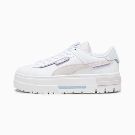 Mayze Crashed sneakers voor dames, PUMA White-Galaxy Pink, small
