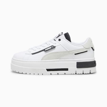 Mayze Crashed sneakers voor dames, PUMA White-PUMA Black, small