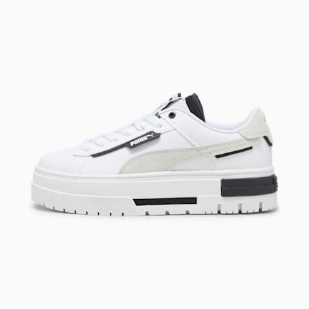 Mayze Crashed sneakers voor dames, PUMA White-PUMA Black, small