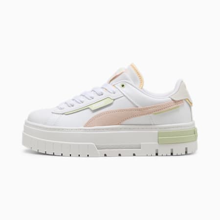 Mayze Crashed Sneakers Damen, PUMA White-Rosebay, small