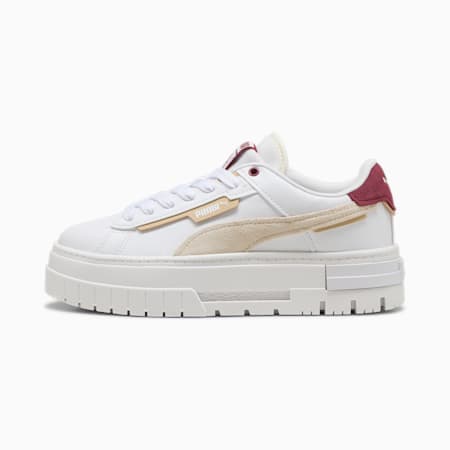 Mayze Crashed sneakers voor dames, PUMA White-Sugared Almond, small