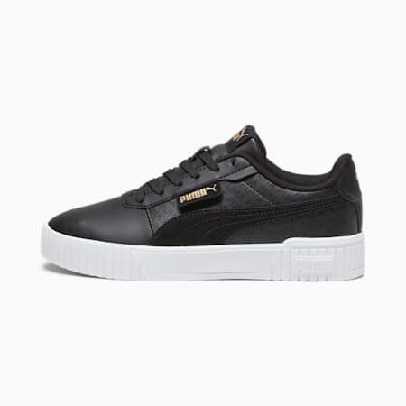 รองเท้าผ้าใบผู้หญิง Carina 2.0, PUMA Black-PUMA Gold-PUMA White, small-THA