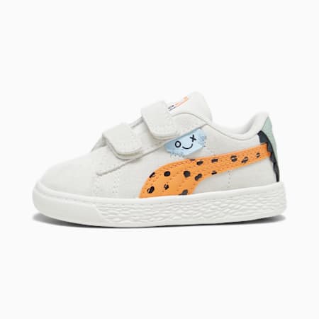 Suede Classic Mix Match Sneakers - Infants 0-4 years, Warm White-Bright Melon, small-AUS