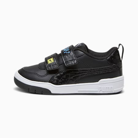 PUMA Multiflex Play V Kids' Sneakers, PUMA Black-PUMA Black-Regal Blue, small-IDN