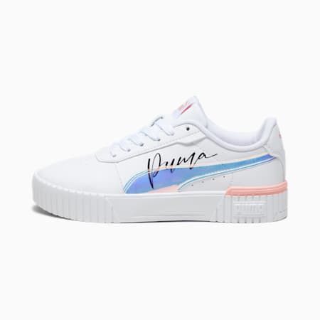 Carina 2.0 Crystal Wings Youth Sneakers, PUMA White-Peach Smoothie-PUMA Black, small