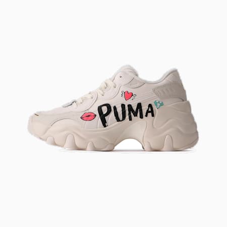 Sepatu Sneaker Wanita Pulsar Wedge, Whisper White-Sun Kissed Coral, small-IDN
