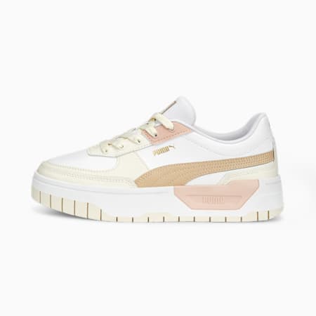 Sneakers en cuir Cali Dream Femme, Frosted Ivory-PUMA White-Light Sand, small