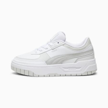 Cali Dream leren sneakers voor dames, PUMA White-Feather Gray, small