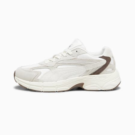 Teveris NITRO Corduroy Sneakers, Warm White-Chestnut Brown, small