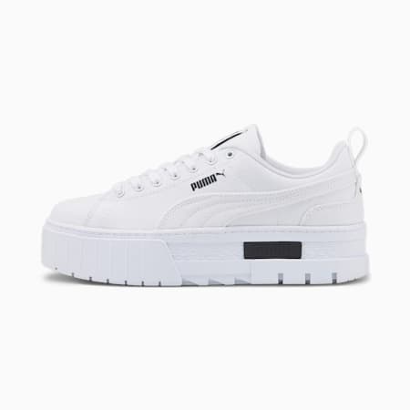 Mayze Canvas sneakers voor dames, PUMA White-PUMA Black, small