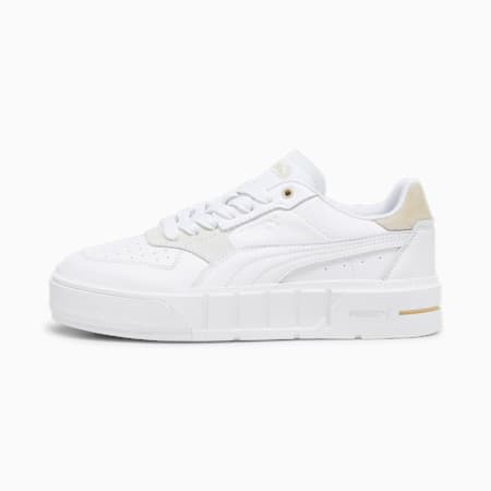 Cali Court Match Sneakers Women, PUMA White-Granola, small-AUS