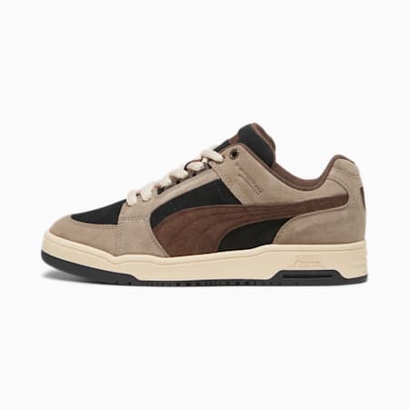 Slipstream Lo Texture Sneakers, PUMA Black-Totally Taupe-Chestnut Brown, small-PHL