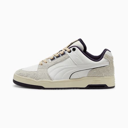 Slipstream Lo Service Line Unisex Sneakers, PUMA White-New Navy, small-AUS