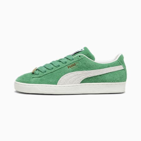 Suede Fat Lace Sneakers, Archive Green-Warm White, small-PHL