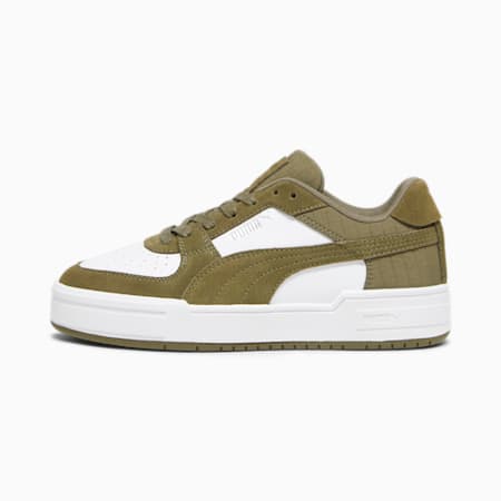 CA Pro Quilt Unisex Sneakers, PUMA White-Olive Drab, small-AUS