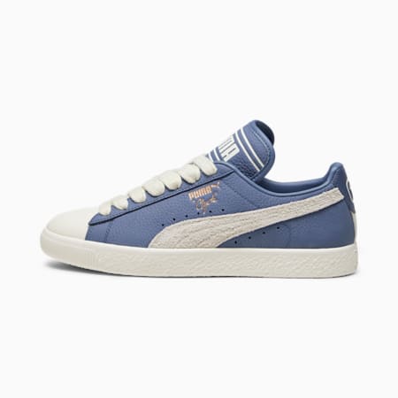 รองเท้าผ้าใบ PUMA x RHUIGI Clyde, Pristine-Pristine-Inky Blue, small-THA