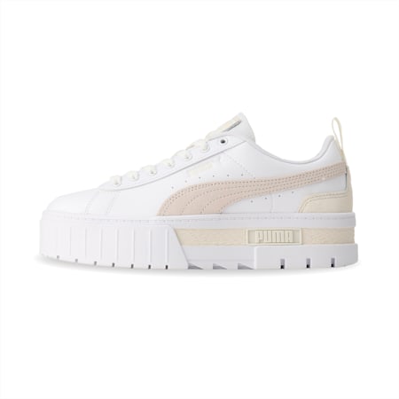 Mayze OW sneakers voor dames, PUMA White-Vapor Gray-Warm White, small