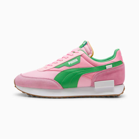 Future Rider Play On Sneakers, Pink Delight-PUMA Green, small