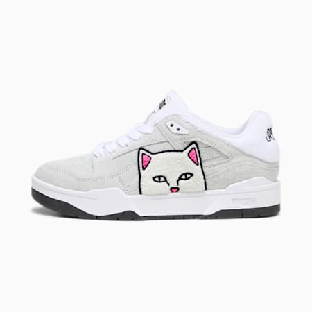 รองเท้าผ้าใบ PUMA x RIPNDIP Slipstream, PUMA White-PUMA Black