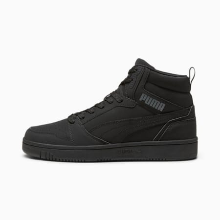 Rebound Buck Sneakers, PUMA Black-Shadow Gray, small