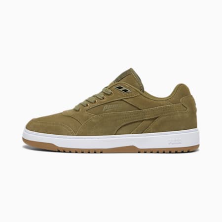 Puma olive top green suede sneakers